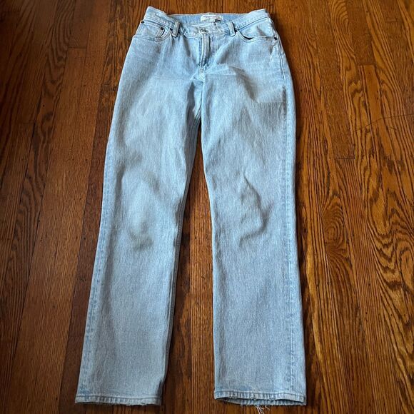 Abercrombie & Fitch The 90s Straight Low Rise Curve Love Jeans Women's Sz 26/2R - Picture 1 of 11